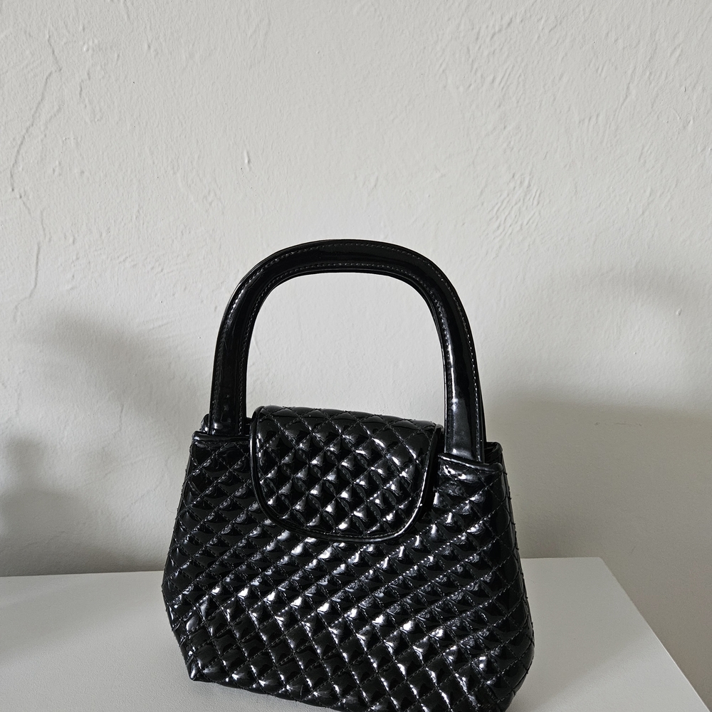 Small Black Quilted Handbag
